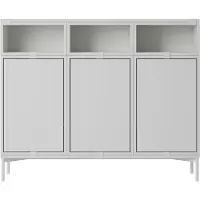 Muuto Stacked Configuration 3 Senkki - Sivupöydät & Apupöydät Pu-lakattu Rakennekuitulevy Harmaa - STSBDC302