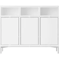 Muuto Stacked Configuration 3 Senkki - Sivupöydät & Apupöydät Pu-lakattu Rakennekuitulevy Valkoinen - STSBDC304