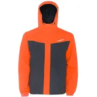 Grundens Full Share Jacket Orange / Grey Small