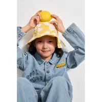 Liewood Amelia Aurinkohattu Käännettävä, Flower/Lemon Yellow, 9-12 kk