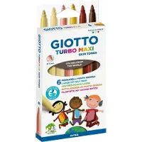 Giotto Turbo Maxi Skin Tones 6 pcs BL