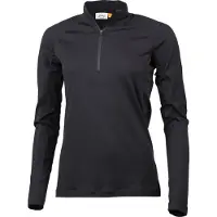 Lundhags Women's Gimmer Merino Light 1/2 Zip Black Kerrasto yläosat XL