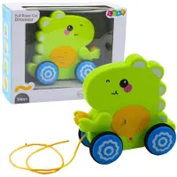 Leantoys Pikkulapsi vetävä dinosaurus vihreä - Leantoys