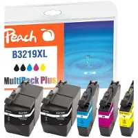 Peach 320288, Korkea (XL) värintuotto, Musta, Syaani, Magenta, Keltainen, 62 ml, 15 ml, 5 kpl, Yhdistelmäpakkaus (PI500-232)
