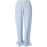 Lindex Pyjama Trousers In Seersucker - Blue - XL