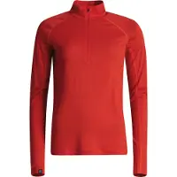 Lundhags Women's Gimmer Merino Light 1/2 Zip Lively Red Kerrasto yläosat XL