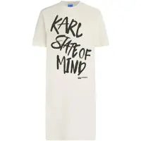Karl lagerfeld JEANS Mekko musta / offwhite