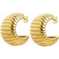 Timi Of Sweden Alima Chunky Stud Earrings Stainless Steel
