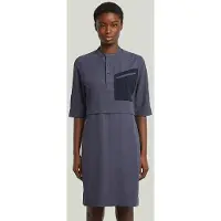 G-Star Half Placket Lyhythihainen Mekko
