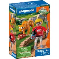 Playmobil Zoo: Tiger Og Besøgende - Multi/patterned - ONE SIZE