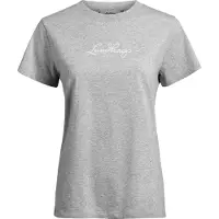 Lundhags Järpen Logo T-shirt W Light Grey Melange - XL
