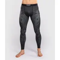 Venum Midnight Fury Spats Musta Harmaa Hopea