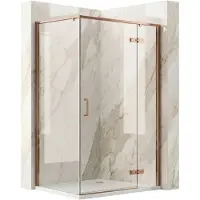 REA suihkukaappi Bruno 120x90 Brush Copper