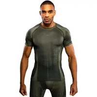 Venum Stealth Lyhythihainen Rashguard Khaki Vihreä