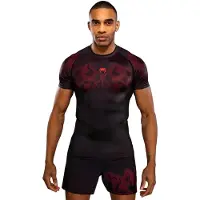 Venum Spectre Lyhythihainen Rashguard Musta Punainen