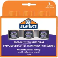 ELMER'S Elmers – DISAPPEARING PURPLE, Kuiva, Liimapuikko, 6 g, Laatikko, 3 kpl (2136613)