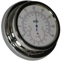 Foresti & Suardi Ruostumaton Teräs Lämpöhygrometri 90 Mm