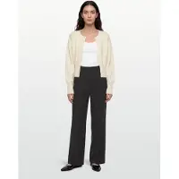 Gina Tricot Shaped Knitted Cardigan - Cream - L