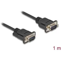 DeLOCK 88000, Musta, 1 m, RS-232, RS-232, Uros, Uros