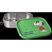 Rice Suuri Ruostumattomasta Teräksestä Valmistettu Eväslaatikko Irrotettavalla Väliseinällä Green Snoopy Print Green One Size Vihreä One Size
