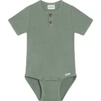 Minymo Body Ss Rib - Khaki green - 80