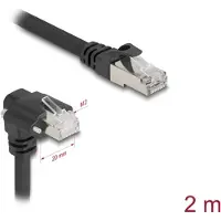 DeLOCK 80922, 2 m, Cat6, SF/UTP (S-FTP), RJ-45, RJ-45, Musta