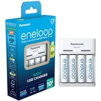 Eneloop Basic BQ-CC61 - 10t akkulaturi - (2/4xAA/AAA:lle) 4 x AA-tyyppi - NiMH - 2100 mAh