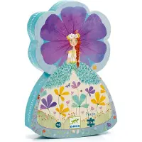 Djeco Kevätprinsessa Palapeli - 36 Palaa Multi Multi-Onesize Vihreä One Size 4+ Years Pojat, Tytöt
