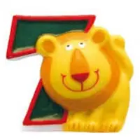 Amscan Kakkukynttilä "7" Safari-syntymäpäiväjuhla