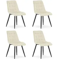 Leobert 4 ruokailutuolin sarja Split, 88x46x40 cm, hiekanvärinen