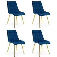 Hobby Hall 4 ruokapöydän tuolin setti Split, 88x46x40 cm, sininen