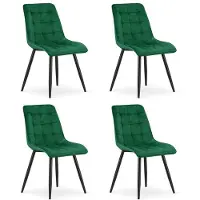 Hobby Hall 4 ruokatuolin sarja Split, 88x46x40 cm, vihreä