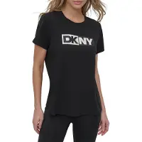 DKNY Two Tone Logo Lyhythihainen T-paita
