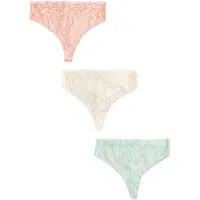 Next Stringit beige / vaaleanvihreä / vaalea pinkki