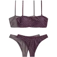 The Set Bikini harmaa / karhunvatukka / valkoinen
