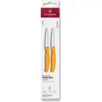 Victorinox Swiss Classic 6.7608.2C1 Straight, Yellow, set of 2 vegetable knives, 8 cm