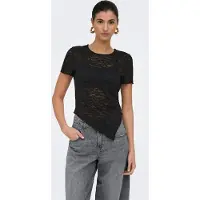 ONLY Onlliva S/S Lace Top Cs Jrs - Black - L