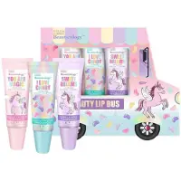 BAYLIS & HARDING Beauticology Vanilla Fragranced Beauty Lip Gloss Bus Gift Set - 3 X 8 ml