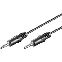 Goobay MiniJack 3,5 mm suojattu 3-napainen - 5 m