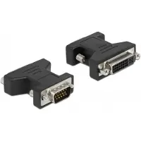 DeLOCK 65017, DVI-I, VGA 15-pin M, Musta