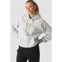 ICANIWILL Everyday Hoodie Print W Light Grey Melange