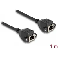 DeLOCK 80199, 1 m, S/FTP (S-STP), RJ-50, RJ-50, Musta