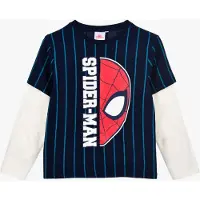 Marvel Pitkähihainen T-paita, Navy, 104-110
