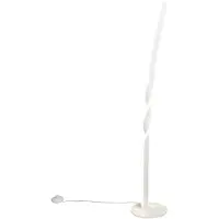 TRIO Ginko LED lattiavalaisin 110cm 4000K 19W mattavalkoinen
