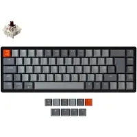Keychron K6 65% -langaton mekaaninen ergonominen näppäimistö, Gateron Brown, musta