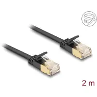 DeLOCK 80346, 2 m, Cat7, U/FTP (STP), RJ-45, RJ-45, Musta