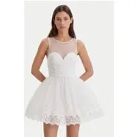 Bardot Hilda Hoop Mini Dress - White - 40