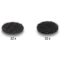 DeLOCK – Hook-and-loop dots, round, 64 pieces black (19088)