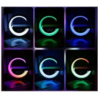 Verk Group Rgb led-lamppu induktiivisella latauksella, kaiutin, herätyskello, radiovastaanotin