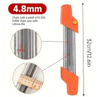Hobby Hall Moottorisahan Teroitussarja Työkalu, Oranžinis 4,8 mm rankinis galąstuvas (1 rinkinys)